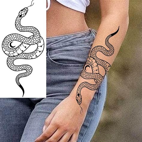 tatuajes de serpientes en la pierna para mujer|Serpiente en pierna tatuaje